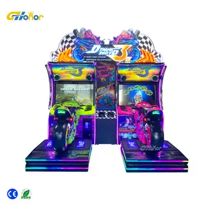 Popular 2-Player Adult Arcade Racing Game Coin-Operated Metal and Plastic Motorcycle Driving Simulator Machine Sport Style