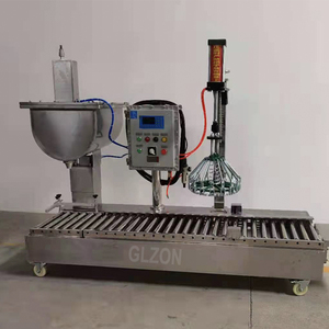 Machine de remplissage quantitative de boîtes d'huile végétale/peinture/résine/durcisseur entièrement automatique avec machine de capsulage 5-30L - Product Image 4