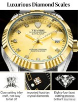 Reloj de Lujo para Hombre, Montre Homme, Reloj Mecánico Automático, Fondo Transparente, Esfera de Color Personalizado, 38 mm, Reloj de Negocios