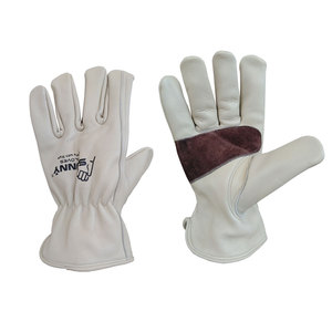 Goat grain leather <b>driver</b> <b>gloves</b> with reinforcement on palm - Product Image 6