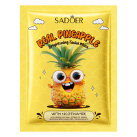 SADOER Schattige Cartoon Plant Fruit Vitamine C Hydraterende Gezichtsmasker Natuurlijke Hydraterende Sheet Masker Verlichtende Whitening voor een Stralende Huid
