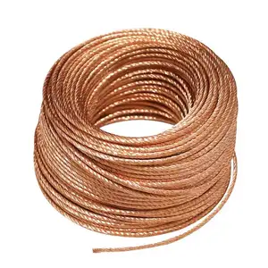 twisted stranded CCA wire 20*0.25mm 30*0.25mm 50*0.25mm copper clad aluminum wire for making Electrical cable power cable