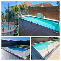 Supports de balustrade en verre robustes en acier inoxydable 304/316/2205 - Fixation au sol, hauteur réglable pour balcon et escalier