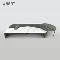 WBERT Italien Moderne Minimaliste Marbre Grand Plat Villa Salon Long Thé Table Basse Risparmio Creative Furniture Usage