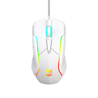 R8 G207 Mouse Game berkabel ergonomis, Mouse Game dengan RGB dan dapat diprogram untuk bermain Game