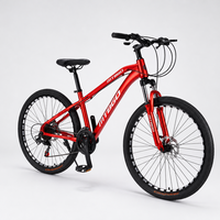 Vélo VTT MTBGO à prix promotionnel, 27,5 pouces, cadre rigide moderne, 21 vitesses, montage facile, pour homme