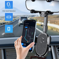 360 réglable multifonctionnel support de téléphone portable ABS Flexible voiture rétroviseur support de support de téléphone pour téléphones portables