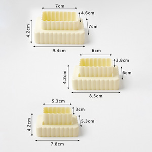 3-mảnh nhựa Cookie cutter Set Baking hình công cụ PP Cookie cắt trong kho - Product Image 6