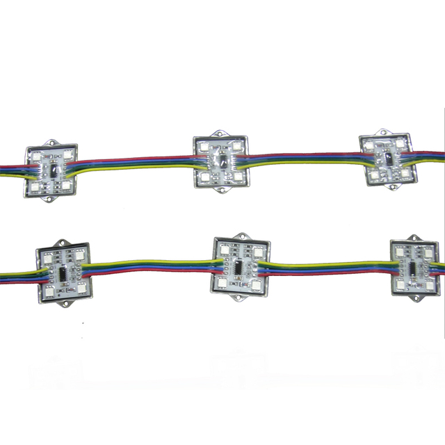 Shiji Lighting 4 Pcs SMD 5050 RGB LED square Pixel Light Waterproof Led Modules for Outdoor DC12V