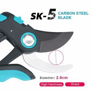 Ciseaux de jardin en acier au carbone à 4 points de pivotement, conception brevetée, économie <span class=keywords><strong>d</strong></span>'effort, <span class=keywords><strong>test</strong></span>és par la fréquence <span class=keywords><strong>d</strong></span>'utilisation du produit - Product Image 5