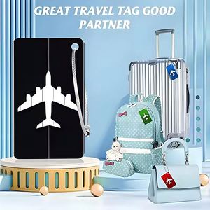 Factory Wholesale Custom Metal Travel Aluminium <b>Suitcase</b> <b>Tag</b> Luggage <b>Tag</b> Custom Logo Name Custom Metal Luggage <b>Tag</b> - Product Image 5