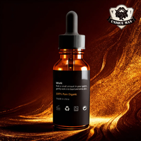 Bouteilles d'huile à barbe noire de luxe avec logo personnalisé, huile à barbe naturelle et biologique, extraits de Fo-Ti, hydratant, OEM pour la croissance et les soins de la barbe