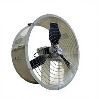 Ventilateur industriel rond HME 780 mm en fibre de verre blanc, mural, axial, avec roulement à billes, électrique 220V/380V 50Hz OEM/ODM