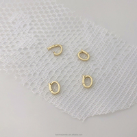 Connecteur de collier en or véritable 14 carats, fermoir à clip pour la fabrication de bijoux DIY (colliers et bracelets) - Vente en gros