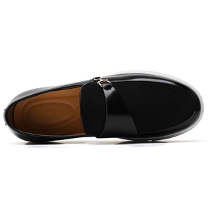 Collection de chaussures habillées et de richelies pour hommes en cuir véritable, mocassins décontractés à bout pointu et richelies rétro, faciles à enfiler, grandes tailles - Product Image 5