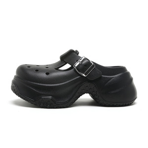 Women's Platform <b>Clogs</b> EVA Sole Closed Toe Breathable Non Slip Summer Sandals Size 35 36 37 38 39 40 White Khaki Black - Product Image 2