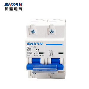 टिकाऊ इलेक्ट्रॉनिक dz47-उच्च डबल ब्रेकपॉइंट अनुकूलन थोक 2p 100a 400v DZ47-125 कारखाने मूल्य एयर स्विच - Product Image 1
