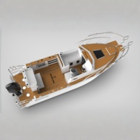 Yacht de pêche de luxe australien de 8 m en aluminium avec cabine pour la pêche en haute mer