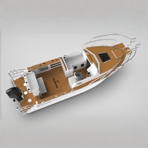 Yacht de pêche de luxe australien de 8 m en aluminium avec cabine <span class=keywords><strong>pour</strong></span> la pêche en haute mer - Product Image 2