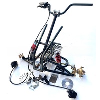 Kit de modification personnalisé pour quad, kart, ATV : cadre d'essieu avant, disque de frein, suspension, bras oscillant