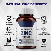 Complément alimentaire en gélules de zinc avec multivitamines et vitamine C, comprimés de zinc pour la santé immunitaire – Vente en gros OEM/ODM