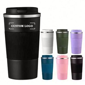 Mug de voyage isotherme en acier inoxydable à double paroi personnalisé, réutilisable, 510 ml, 380 ml, avec logo personnalisé - Product Image 1