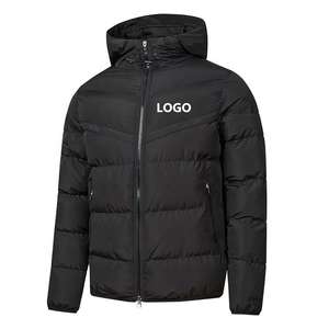 Chaqueta Acolchada para Hombre, Talla Grande, con Bloques de Color, Chaqueta de Invierno con Capucha, Chaqueta Cálida para Exteriores, Chaqueta Acolchada de Algodón con Logotipo Personalizado - Product Image 2