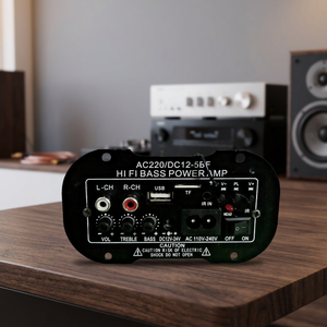 Amplificateur de puissance Hi-Fi pour basses, subwoofer stéréo 5 pouces avec carte USB TF, Bluetooth, radio FM, télécommande, amplificateur audio pour voiture 12-24V - Product Image 3