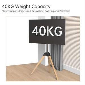 Soporte de <span class=keywords><strong>TV</strong></span> de Acero y Madera Khcoohoo Kehao, Giratorio, Altura Ajustable para Sala de Estar, Soporte para <span class=keywords><strong>TV</strong></span> LED de <span class=keywords><strong>65</strong></span> <span class=keywords><strong>Pulgadas</strong></span>, Luces LED/Toma de Corriente - Product Image 4