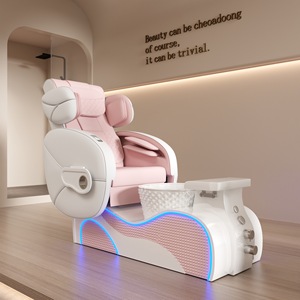 Modern Luxury Beauty Salon Furniture Pipeless Whirlpool Discharge Pump Foot Spa Massage Manicure Pedicure Chair for Nail Salon - Product Image 4