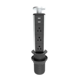 Desktop 60mm 65mm UK US Hide-Power <strong>Pop</strong>-Up Station Desktop <strong>Pop</strong> up <strong>Socket</strong> - Product Image 1
