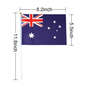 Wholesale Polyester Australian Small Miniature Stick <b>Flag</b> Australia Mini Hand Held <b>Flags</b> <b>Flag</b> - Product Image 3