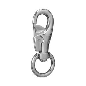 Bull Snap <span class=keywords><strong>Hook</strong></span>ステンレススチールシングルエンドスプリングフック犬の鎖のキーチェーン - Product Image 1