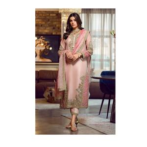 Top qualité broderie séquence travail indien et pakistanais vêtements Salwar costume disponible au prix d'exportation - Product Image 1