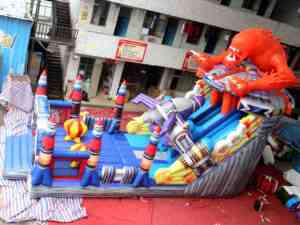Castillo Inflable con Diseño Original Alien <span class=keywords><strong>Titanic</strong></span>, Combo Inflable con Toboganes, Inflables Comerciales para Exteriores - Product Image 3