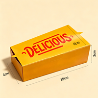 Boîtes d'emballage alimentaire pliables de grande capacité en papier kraft fabriqué à partir de matériaux recyclés, formes personnalisées, pour la restauration rapide, les frites