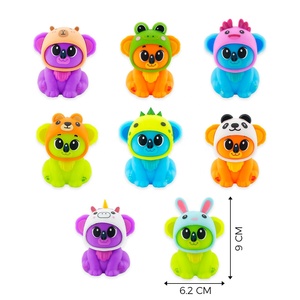 OEM TPR Squishy Koala Toy with <b>Removable</b> Animal Hats Collectible Series Blind <b>Box</b> | Wholesale Stress Toy - Product Image 2