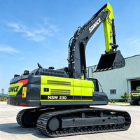 Nouvelle pelle sur chenilles robuste NSW230 23T avec pompe Kawasaki K3V, réservoir de carburant de 350 L, profondeur de fouille de 6,6 m et portée de 9,9 m