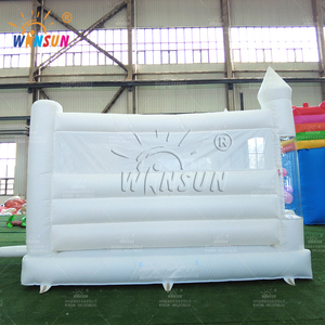 Winsun บ้านแบบตีกลับสำหรับงานแต่งงานบ้านปราสาทเป่าลมสำหรับเจ้าสาวในเชิงพาณิชย์สีขาว - Product Image 2