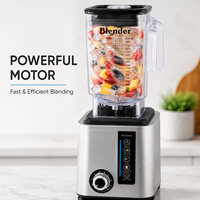 Mixeur Commercial Robuste 2,2 L à 10 Vitesses pour Smoothies, Jus et Préparation de Boissons – Idéal pour les Juseries