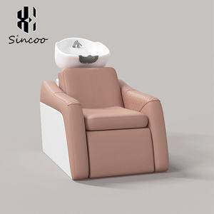 Fauteuil de lavage moderne et portable pour salon de coiffure, avec bac à shampoing en fibre de verre, pour barbier et spa capillaire - Vente en gros - Product Image 3