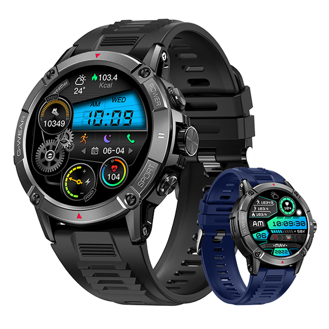 New Smart Watch NX8 Men Outdoor BT Call Blood Oxygen Large Battery Sport Smartwatch