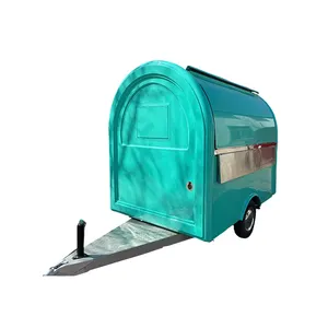 Speciaal Ontwerp Veel Gebruikt Glasvezel Kleine Ronde Food Truck Aanhangwagen Te Koop