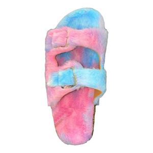 MYWD5 Autumn Winter House Shoes Women Home <span class=keywords><strong>Slippers</strong></span> Warm Faux Fur Ladies Cross Soft Plush Furry Female Open Toe Fashion Shoes - Product Image 4
