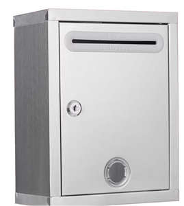 Boîte aux lettres en acier inoxydable 304, boîte à suggestions, boîte à plaintes avec serrure pour montage mural, boîte aux lettres murale extérieure - Product Image 4