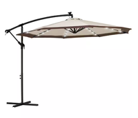 Mobilier d'extérieur Pare-soleil Protection UV Structure stable Pare-soleil suspendu Patchwork Parapluie banane en tissu personnalisé