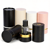 Boîte d'emballage en tube de papier de qualité supérieure, étiquette privée, biodégradable, écologique, finition mate, tube de papier rond pour parfum