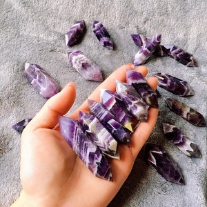 Bán Buôn Tinh Thể Tự Nhiên DT Đôi Giấc Mơ Thạch Anh Tím Điểm Đánh Bóng Pha Lê Điểm Hát Chữa Bệnh Pha Lê Wands Cho Wicca - Product Image 1