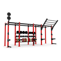 Équipement de fitness mural sur mesure CF ComprehensiveTraining Rack, structure de musculation autoportante pour tractions et cross-training
