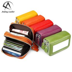 กระเป๋าสตางค์หนังวัวแท้สำหรับผู้หญิง ป้องกัน RFID  ใส่บัตรได้ - Product Image 1